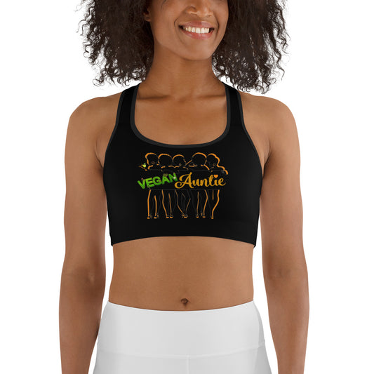 Vegan Auntie Sports bra (black)