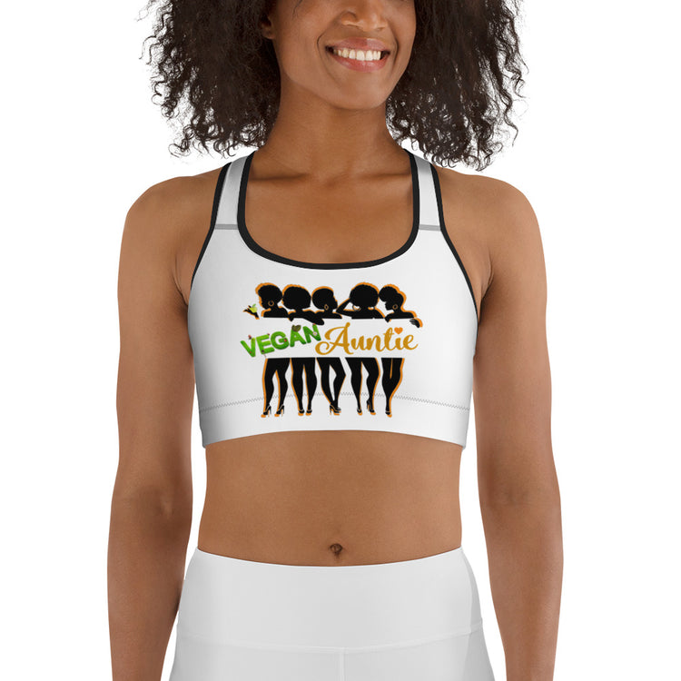 Vegan Auntie Sports bra (white)