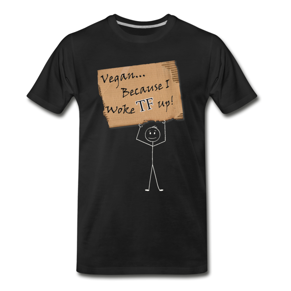 Men's Woke TF Up Premium T-Shirt - black