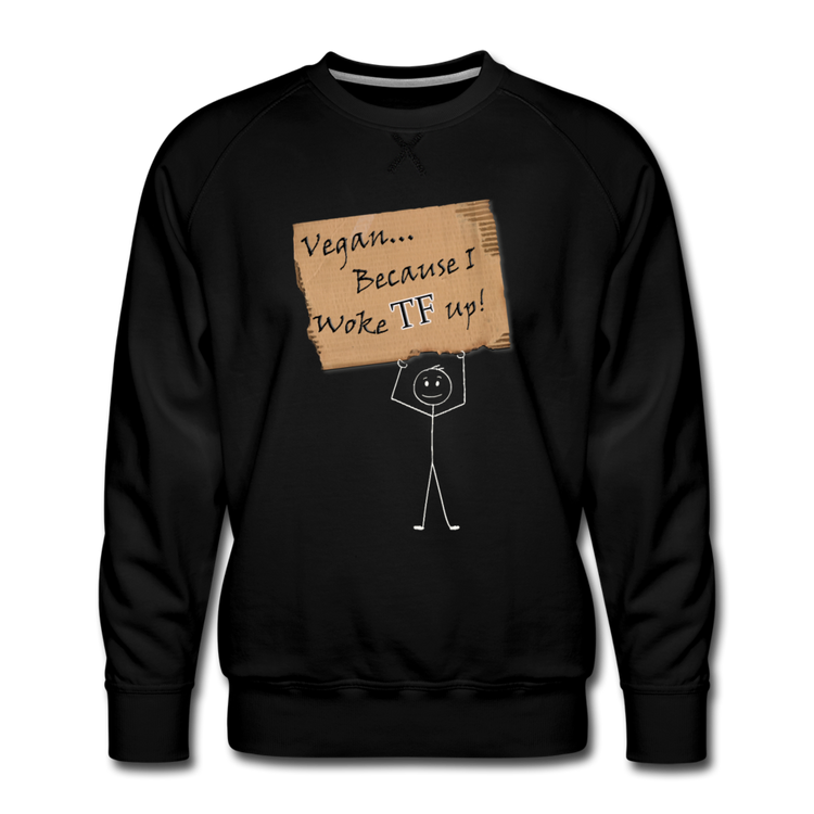 Men’s Woke TF Up Premium Sweatshirt - black