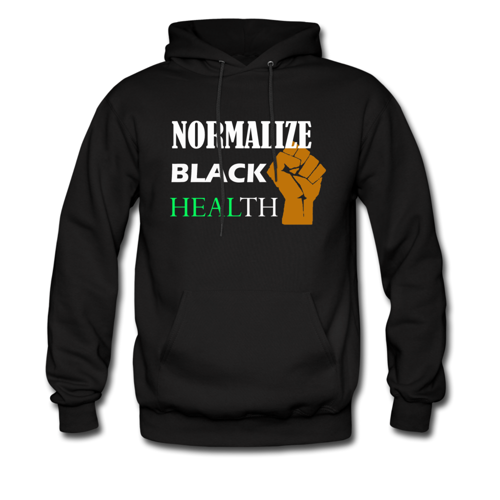 Men's Normalize Black Health Hoodie - black