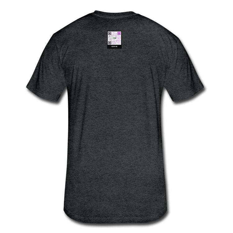 Men's Fitted Veganesai Fredo T-Shirt - heather black