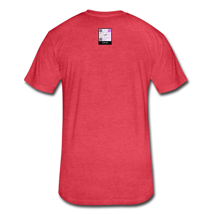 Men's Fitted Veganesai Fredo T-Shirt - heather red