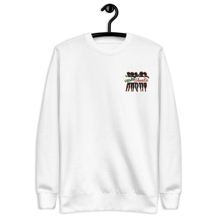 Vegan Auntie Embroidered Crewneck (unisex)