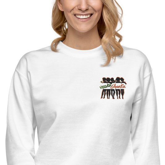 Vegan Auntie Embroidered Crewneck (unisex)